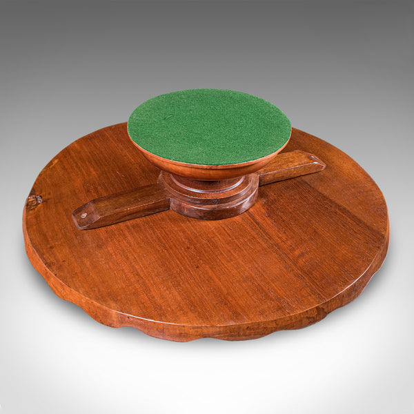 Antique Canape Turntable, Indian, Rotary Serving Tray, Lazy Susan, Edwardian
