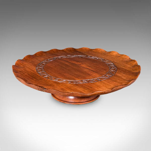 Antique Canape Turntable, Indian, Rotary Serving Tray, Lazy Susan, Edwardian