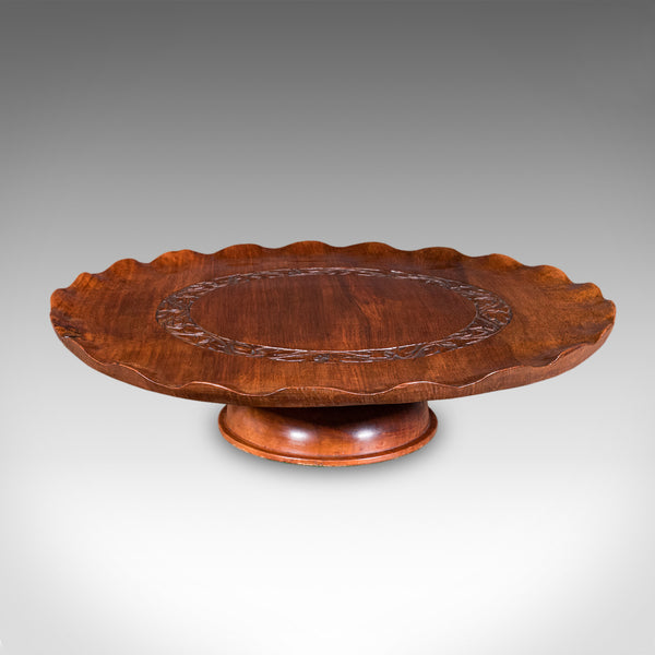 Antique Canape Turntable, Indian, Rotary Serving Tray, Lazy Susan, Edwardian