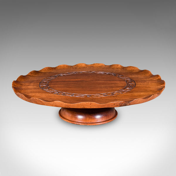 Antique Canape Turntable, Indian, Rotary Serving Tray, Lazy Susan, Edwardian