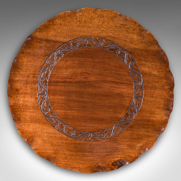 Antique Canape Turntable, Indian, Rotary Serving Tray, Lazy Susan, Edwardian