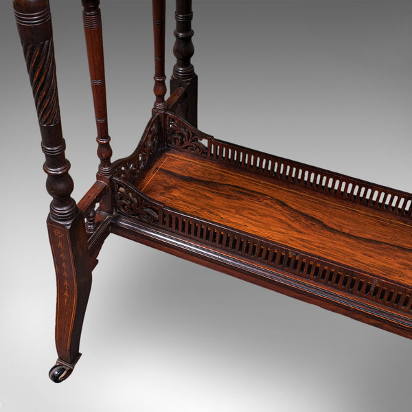 Antique Fold Over Card Table, English, Games, Bridge, Sofa, Victorian, C.1880