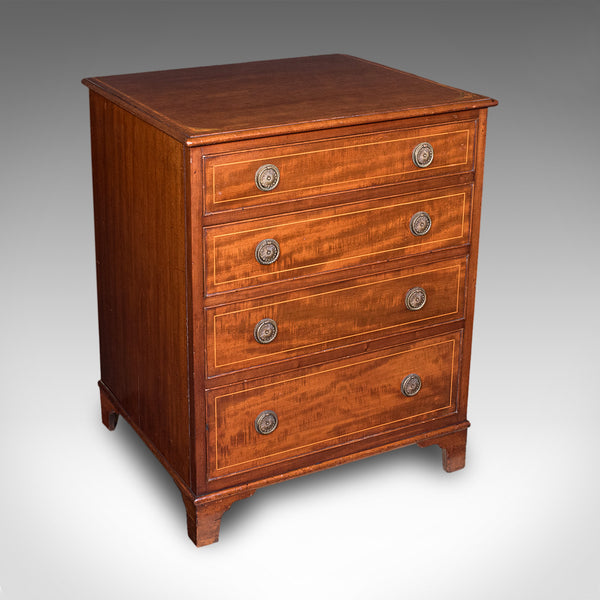 Antique Small Chest of Drawers, English, Georgian Revival, Tallboy, Edwardian