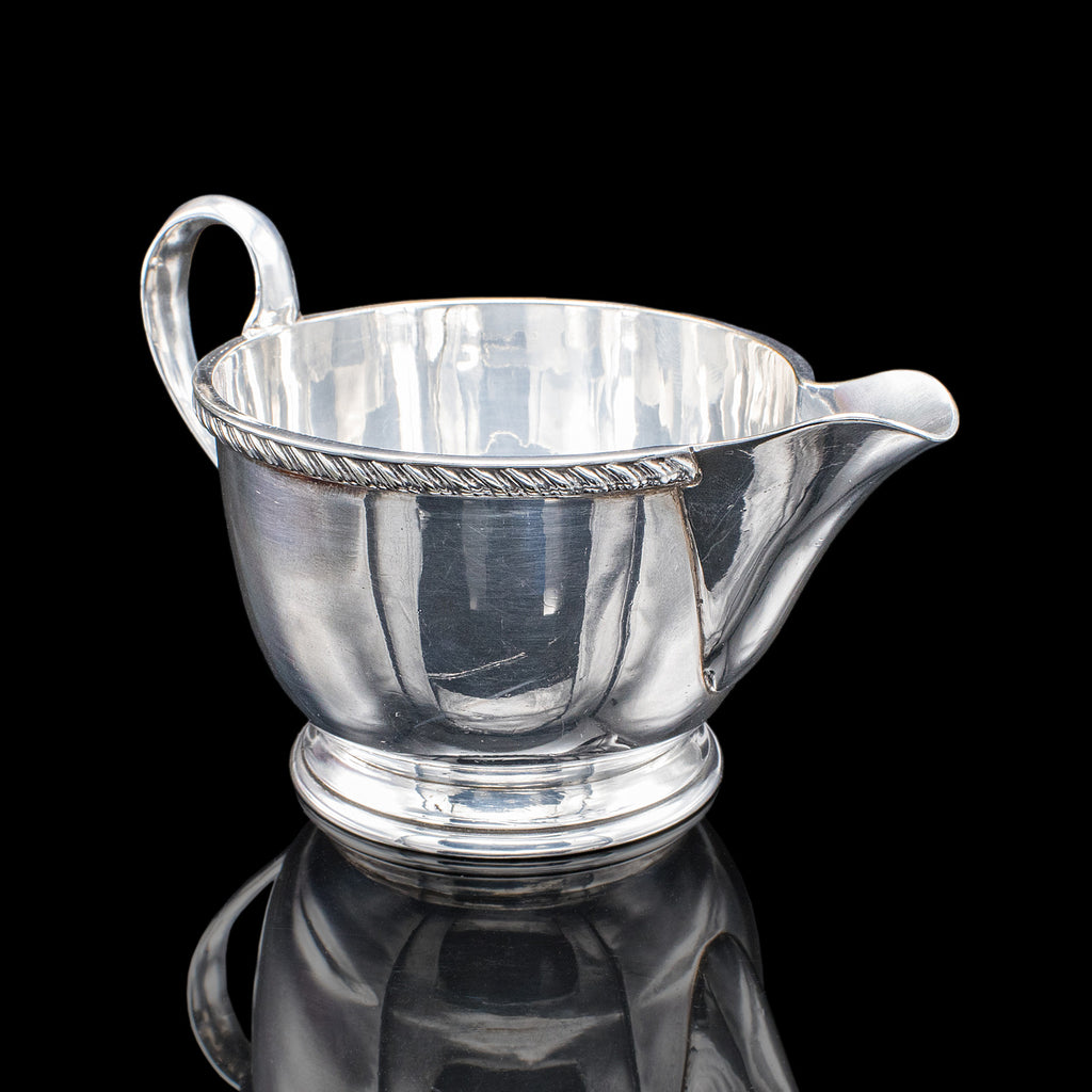 Antique Ladies Tiffin Creamer, English, Silver Plate, Pourer, Harrods, Edwardian