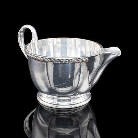 Antique Ladies Tiffin Creamer, English, Silver Plate, Pourer, Harrods, Edwardian