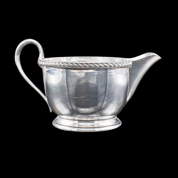 Antique Ladies Tiffin Creamer, English, Silver Plate, Pourer, Harrods, Edwardian