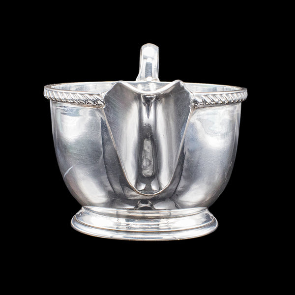 Antique Ladies Tiffin Creamer, English, Silver Plate, Pourer, Harrods, Edwardian