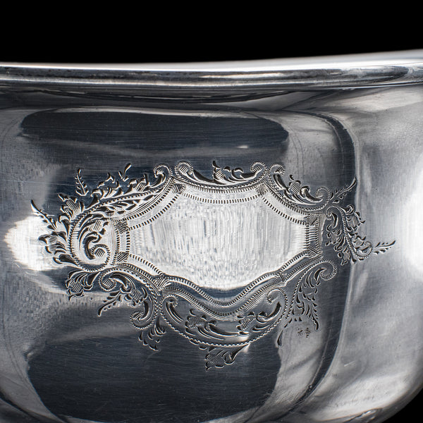 Antique Sugar Dish & Creamer Duo, English Silver Plate, Coffee Service Set, 1920