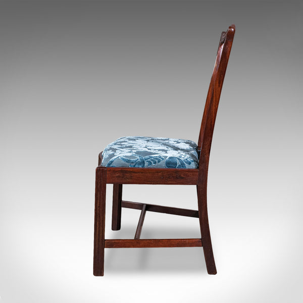 Set of 6 Antique Hepplewhite Revival Dining Chairs, English, Suite, Victorian