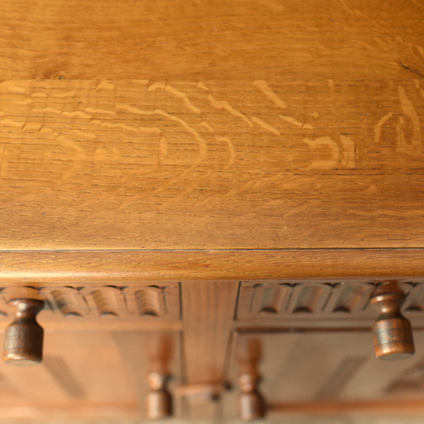 Vintage Kitchen Dresser, English, Oak, Mid-20th Century Victorian Gothic Revival - London Fine Antiques