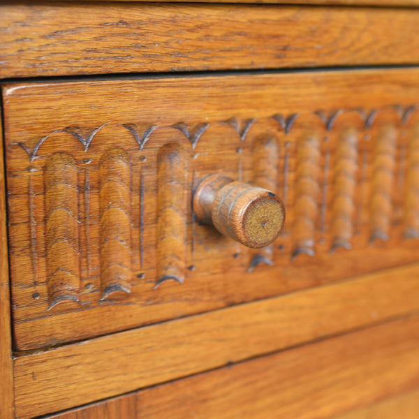 Vintage Kitchen Dresser, English, Oak, Mid-20th Century Victorian Gothic Revival - London Fine Antiques