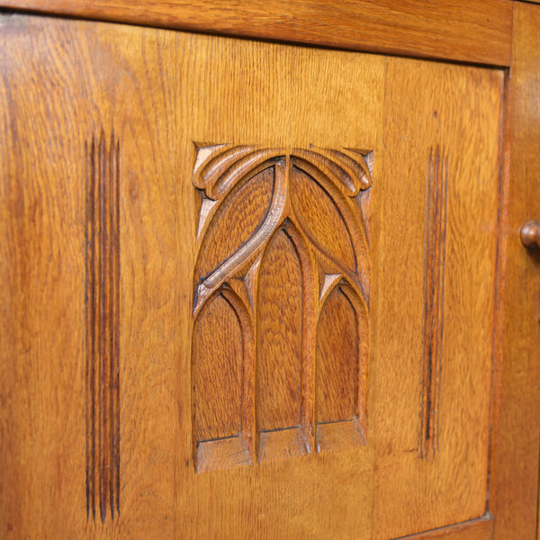 Vintage Kitchen Dresser, English, Oak, Mid-20th Century Victorian Gothic Revival - London Fine Antiques