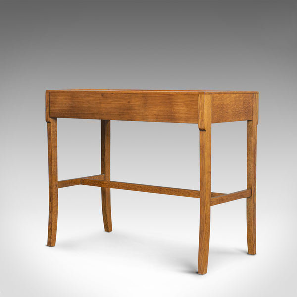 Vintage Writing Desk, Side Table, Oak, Hall, Console, Arts and Crafts, C20th - London Fine Antiques
