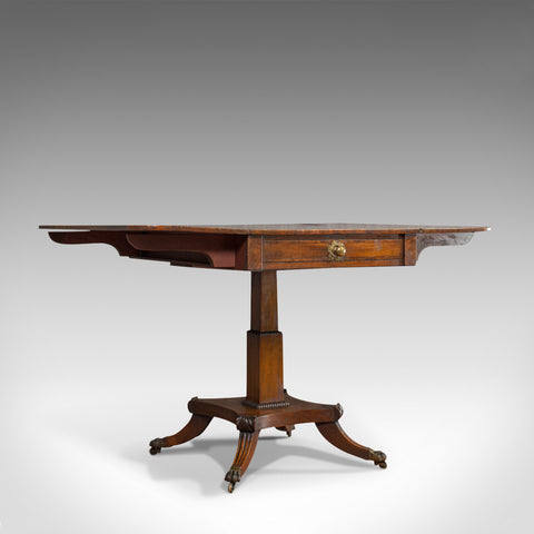Antique Pembroke Table, English, Mahogany, Drop Leaf, Occasional, Regency - London Fine Antiques