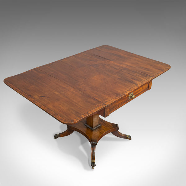 Antique Pembroke Table, English, Mahogany, Drop Leaf, Occasional, Regency - London Fine Antiques