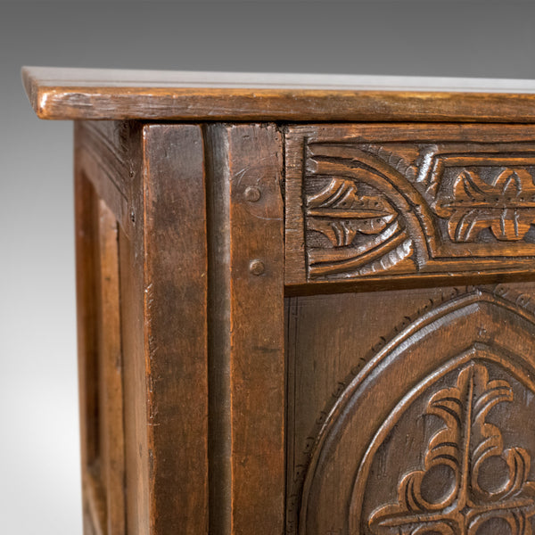 Antique Coffer, English, Oak, Chest, Trunk, Early 18th Century, Circa 1700 - London Fine Antiques