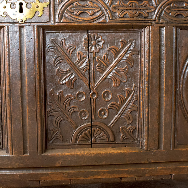 Antique Coffer, English, Oak, Chest, Trunk, Early 18th Century, Circa 1700 - London Fine Antiques