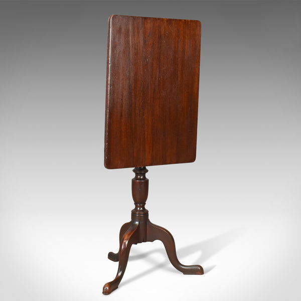 Antique Tilt Top Table, English, Late Georgian, Rectangular, Side, Circa 1800 - London Fine Antiques