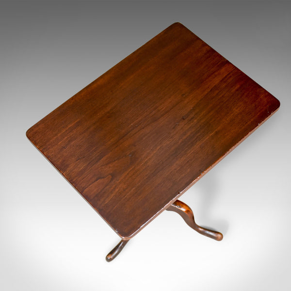 Antique Tilt Top Table, English, Late Georgian, Rectangular, Side, Circa 1800 - London Fine Antiques