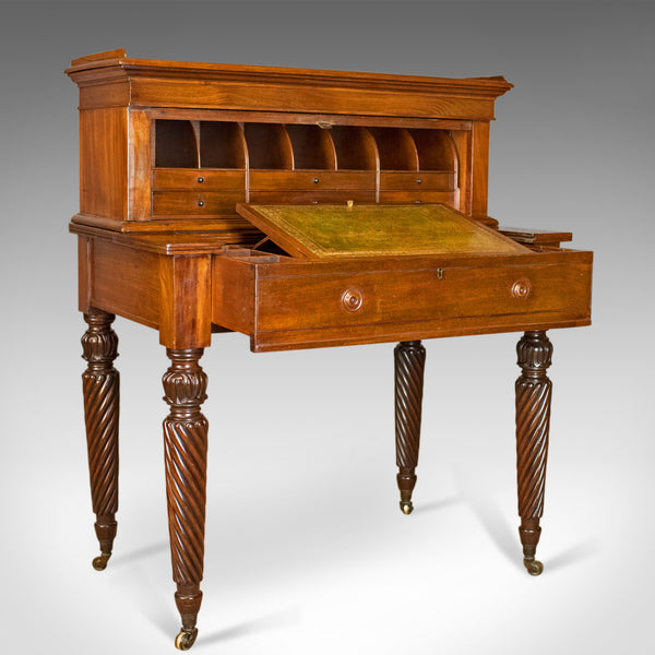 Antique Writing Desk, William IV Bonheur Du Jour, A Solomon, Circa 1835 - London Fine Antiques