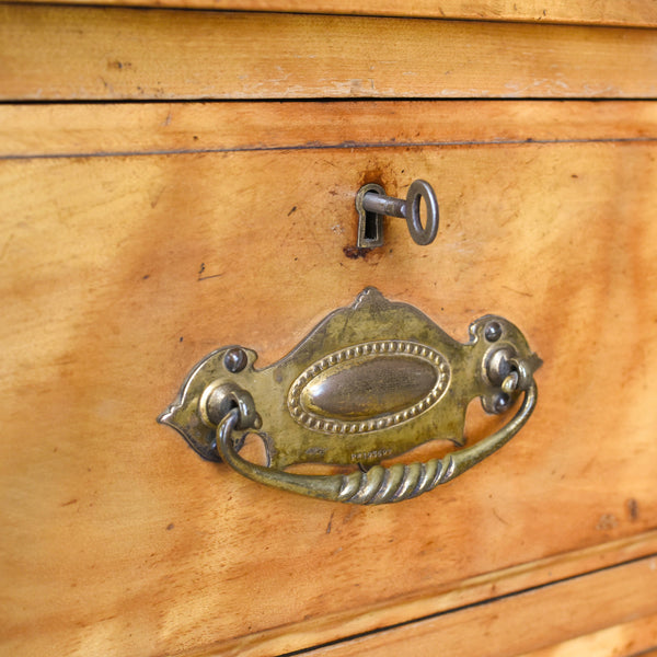 Antique Chest of Drawers, Satinwood, English, Victorian Bedroom Circa 1900 - London Fine Antiques