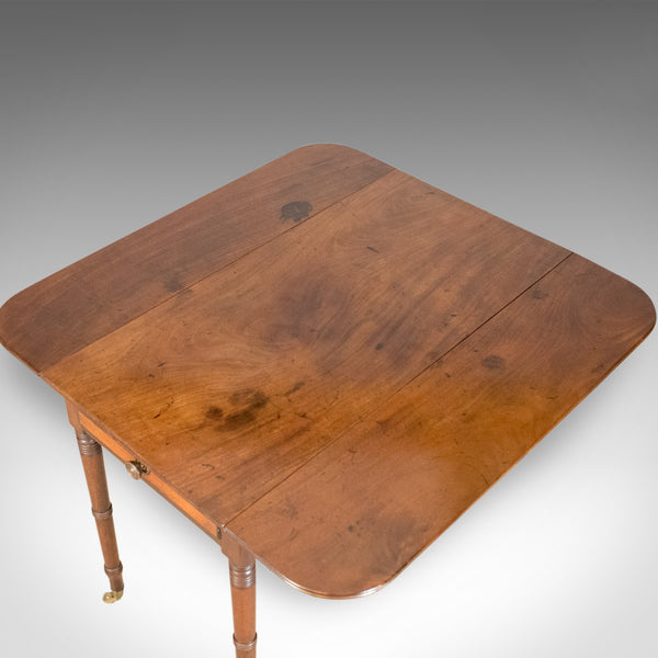 Antique Pembroke Table, Mahogany, English, Georgian, Drop Flap Dining Circa 1820 - London Fine Antiques