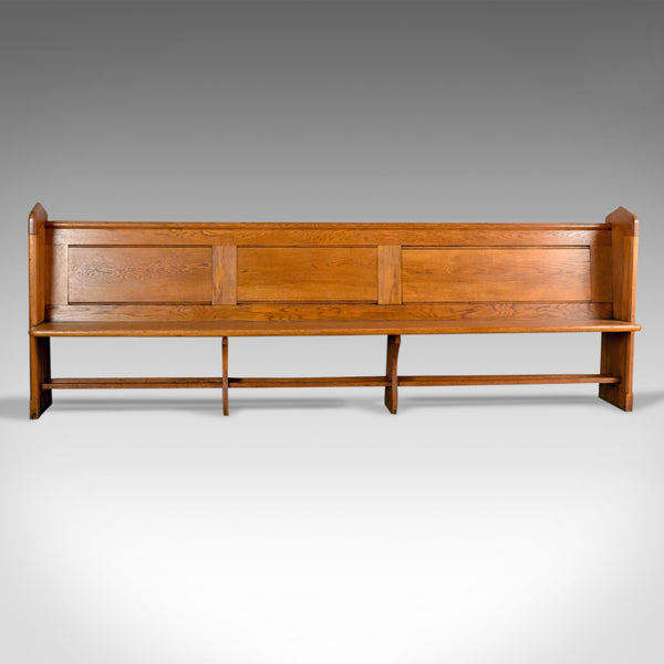 Antique Pew, English, Oak, Church Bench, Pugin-esque Gothic Overtones Circa 1880 - London Fine Antiques