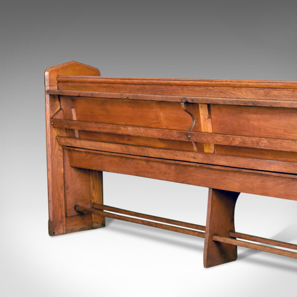 Antique Pew, English, Oak, Church Bench, Pugin-esque Gothic Overtones Circa 1880 - London Fine Antiques
