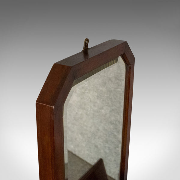 Antique Wall Mirror Valet, English, Hall, Glove Box, Victorian Circa 1890 - London Fine Antiques