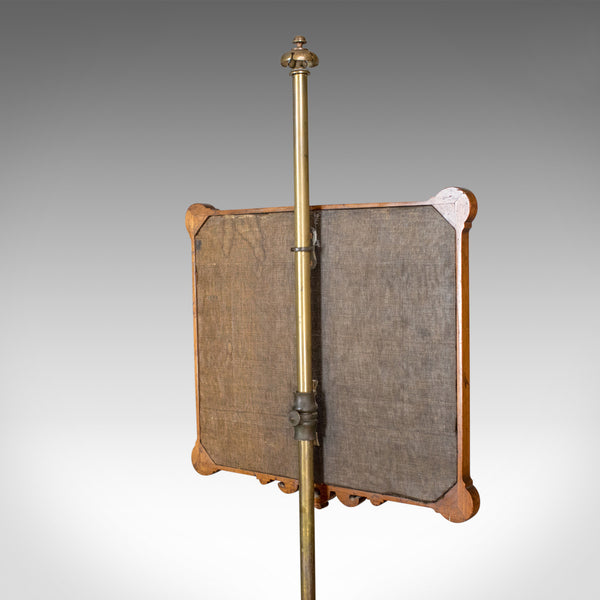 Antique Pole Screen, English, Victorian, Needlepoint, Tapestry Panel Circa 1860 - London Fine Antiques