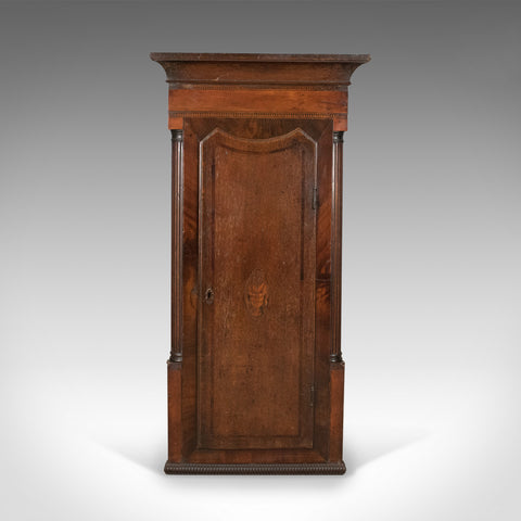 Antique Corner Cabinet, Georgian, Mahogany, Narrow, Hanging Cupboard Circa 1780 - London Fine Antiques