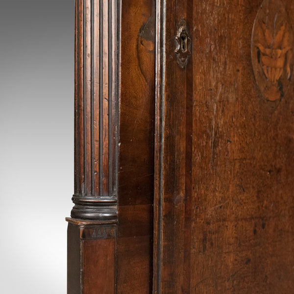 Antique Corner Cabinet, Georgian, Mahogany, Narrow, Hanging Cupboard Circa 1780 - London Fine Antiques