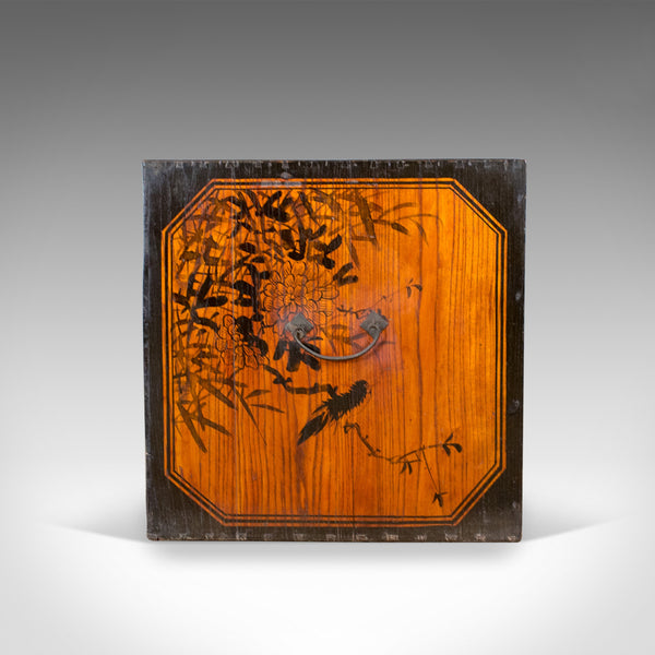 Japanese Antique Chest, Lacquered Pine Trunk, Blanket Box, Late 19th Century - London Fine Antiques