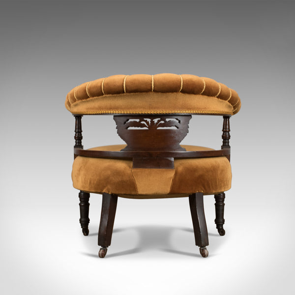 Pair of Antique Salon Chairs, English, Victorian, Bedroom, Armchair, Classical - London Fine Antiques