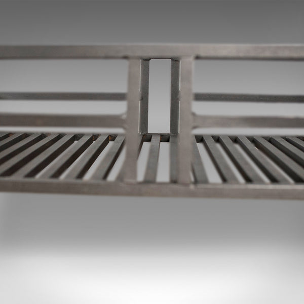Large Fire Basket, English, Fireplace, Iron Grate, Vintage 20th Century - London Fine Antiques