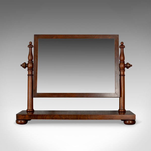 Large Antique Dressing Table Mirror, Flame Mahogany, William IV, Toilet, c.1835 - London Fine Antiques