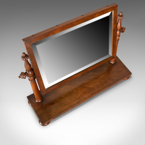 Large Antique Dressing Table Mirror, Flame Mahogany, William IV, Toilet, c.1835 - London Fine Antiques