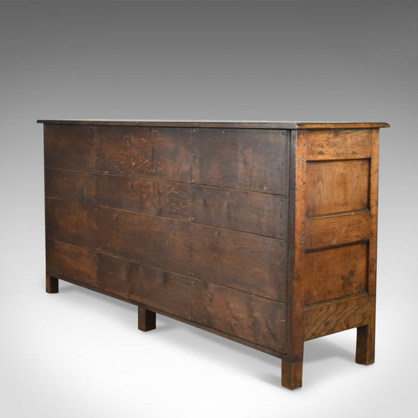 Antique Dresser Base, Victorian, Georgian Revival, Sideboard, English, Oak c1880 - London Fine Antiques