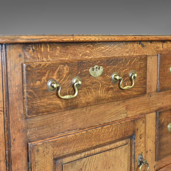Antique Dresser Base, Victorian, Georgian Revival, Sideboard, English, Oak c1880 - London Fine Antiques