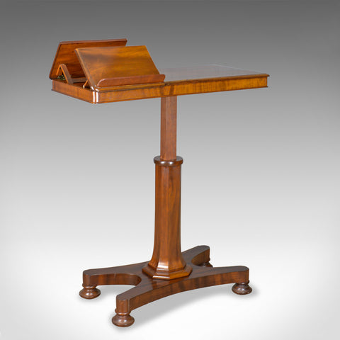 Antique Reading Table, Duet Music Stand, Manner of Gillows, Victorian Circa 1870 - London Fine Antiques
