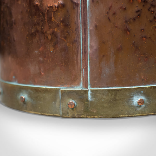 Antique Copper Coal Bin, English, Victorian, Fireside Scuttle Bucket, Circa 1890 - London Fine Antiques