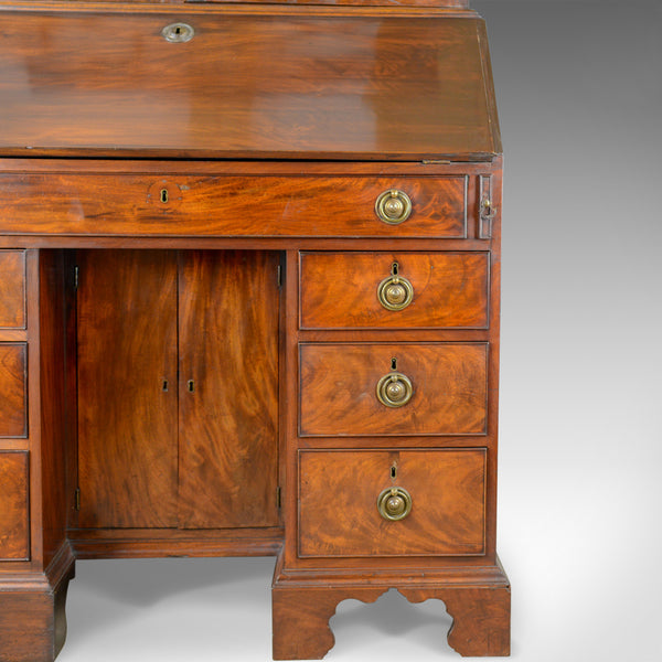 Antique Bureau Bookcase, English, Georgian Mahogany, Circa 1800 - London Fine Antiques