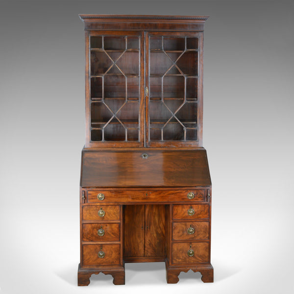 Antique Bureau Bookcase, English, Georgian Mahogany, Circa 1800 - London Fine Antiques