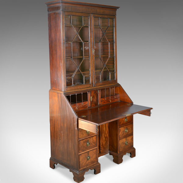 Antique Bureau Bookcase, English, Georgian Mahogany, Circa 1800 - London Fine Antiques