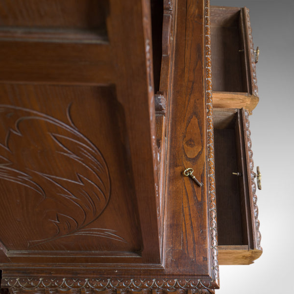 Antique, Breton Cabinet, Carved French Sideboard, Oak, Late 19th Century C.1880 - London Fine Antiques