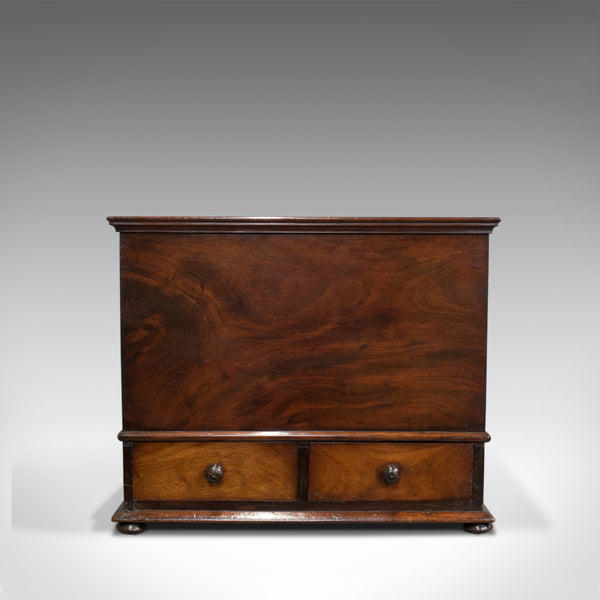 Antique Officers Chest, Victorian, Storage Box, English, Flame Mahogany, C.1850 - London Fine Antiques