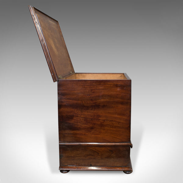 Antique Officers Chest, Victorian, Storage Box, English, Flame Mahogany, C.1850 - London Fine Antiques
