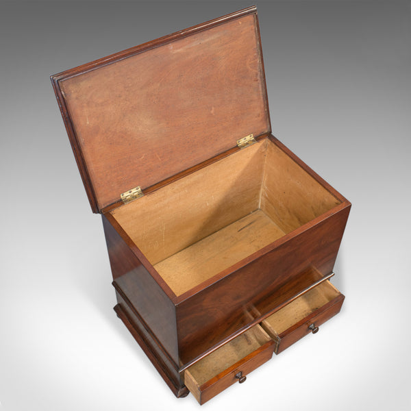 Antique Officers Chest, Victorian, Storage Box, English, Flame Mahogany, C.1850 - London Fine Antiques