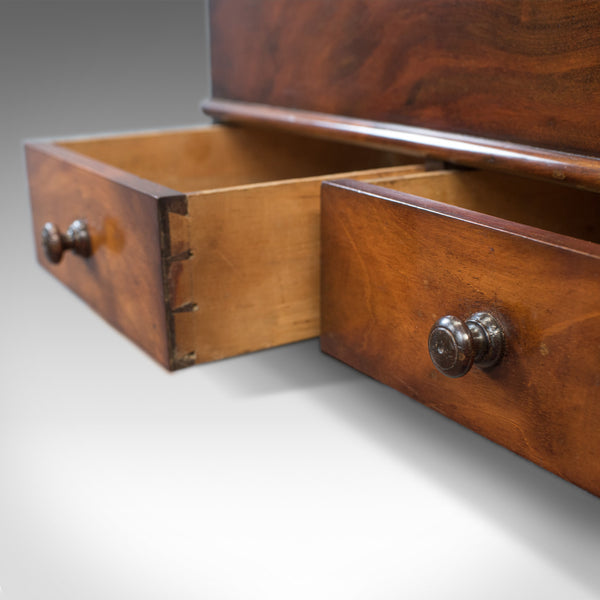 Antique Officers Chest, Victorian, Storage Box, English, Flame Mahogany, C.1850 - London Fine Antiques