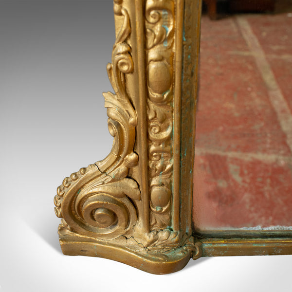 Antique, Overmantel Mirror, Italian, Classical, Gilt Gesso, Wall, Circa 1850 - London Fine Antiques